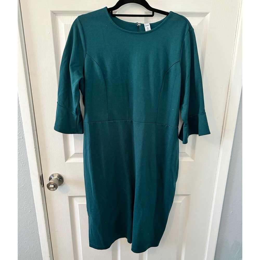Old Navy - Teal Dress - bell sleeve - size 2x